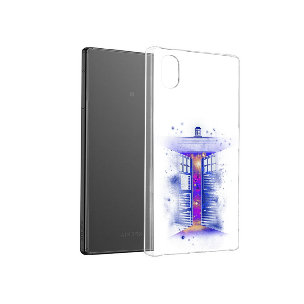 

Чехол MyPads Tocco для Sony Xperia X фиолетовый уголок абстракция, Прозрачный, Tocco