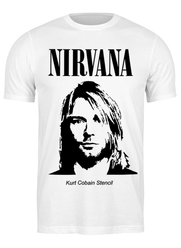 

Футболка мужская Printio Nirvana белая L, Белый, Nirvana