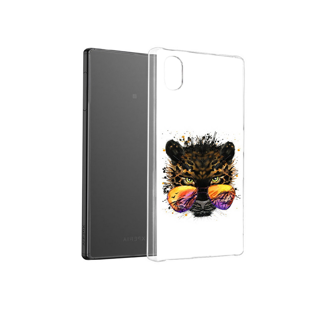 

Чехол MyPads Tocco для Sony Xperia X тропический леопард, Прозрачный, Tocco