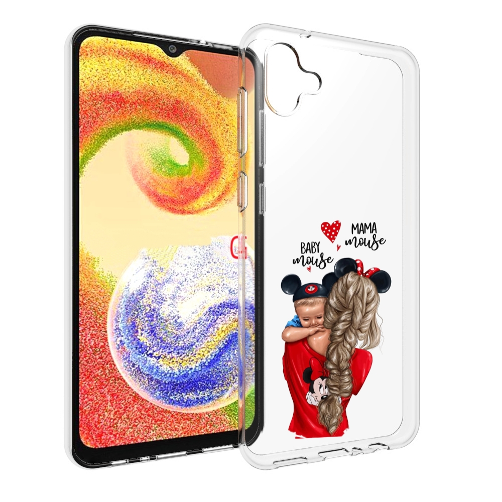 

Чехол MyPads Мама-маус женский для Samsung Galaxy A04, Прозрачный, Tocco