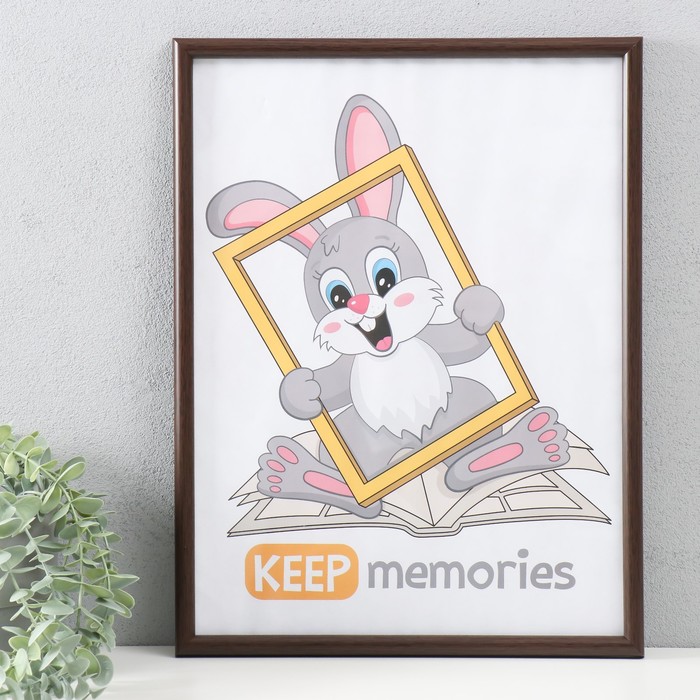 

Фоторамка Keep memories 30х40 см, пластик, 199-тёмное дерево, Коричневый