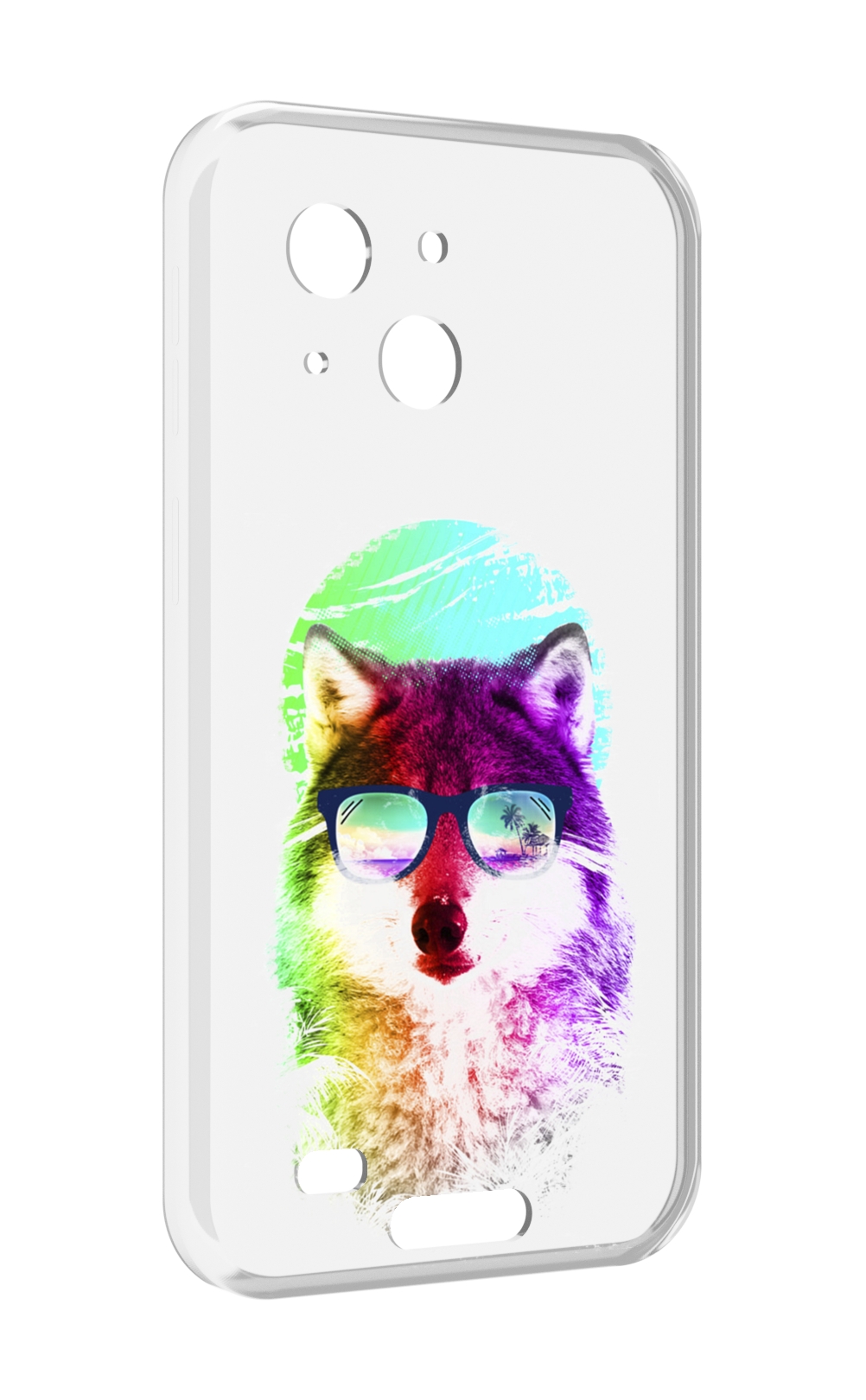 

Чехол MyPads радужный волк детский для Oukitel WP20 / WP20 Pro, Прозрачный, Tocco