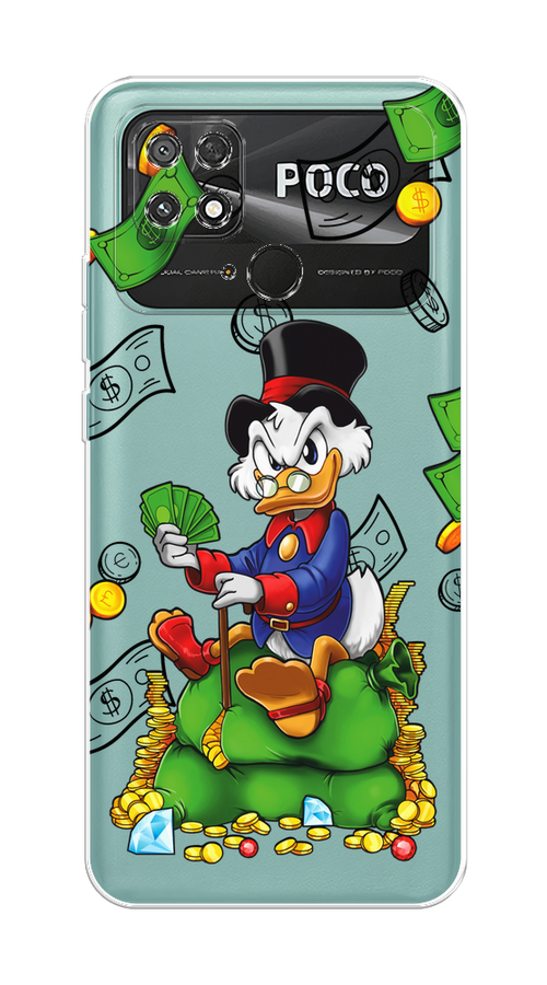 

Чехол на Xiaomi Poco C40 "Scrooge Richness", Черный;синий;зеленый, 315850-1