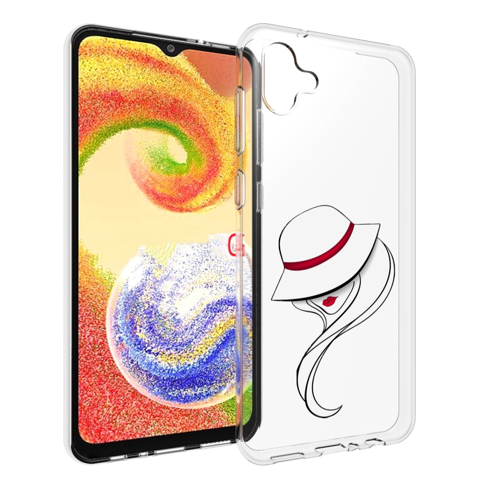 

Чехол MyPads Лого женский для Samsung Galaxy A04, Прозрачный, Tocco