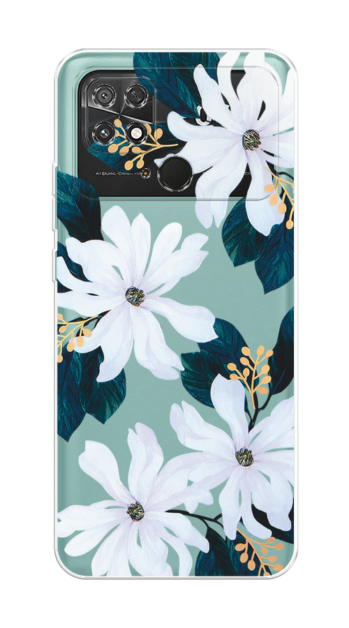 

Чехол на Xiaomi Poco C40 "Delilah Flower", Зеленый;белый, 315850-1