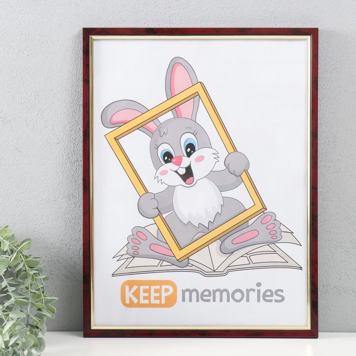 

Фоторамка пластик Keep memories 30х40 см, 137-красное дерево
