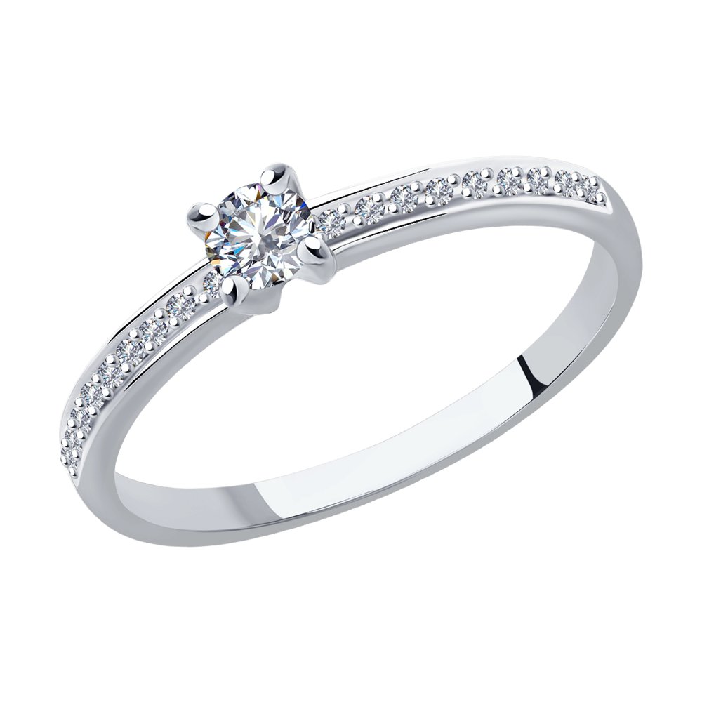 

Кольцо из золота р. 15 SOKOLOV Diamonds 1012028, бриллиант, 1012028