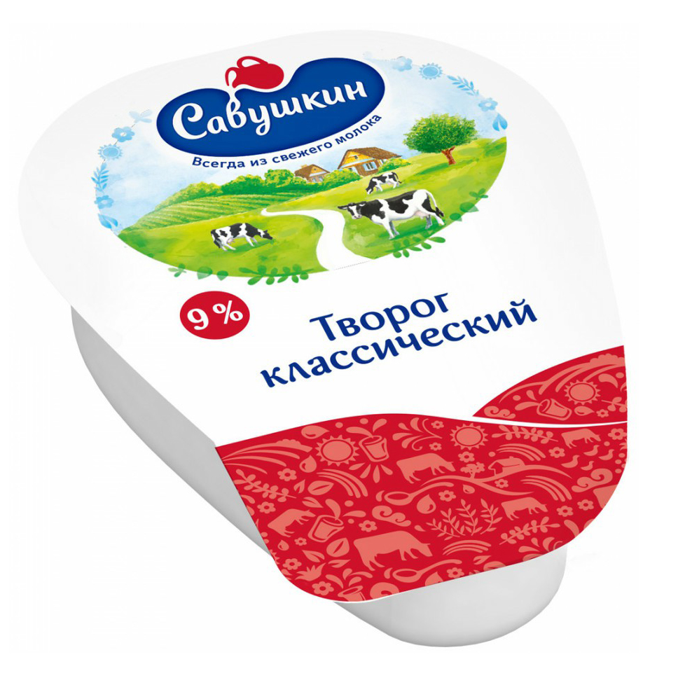 

Творог Савушкин Хуторок 9% БЗМЖ 200 г