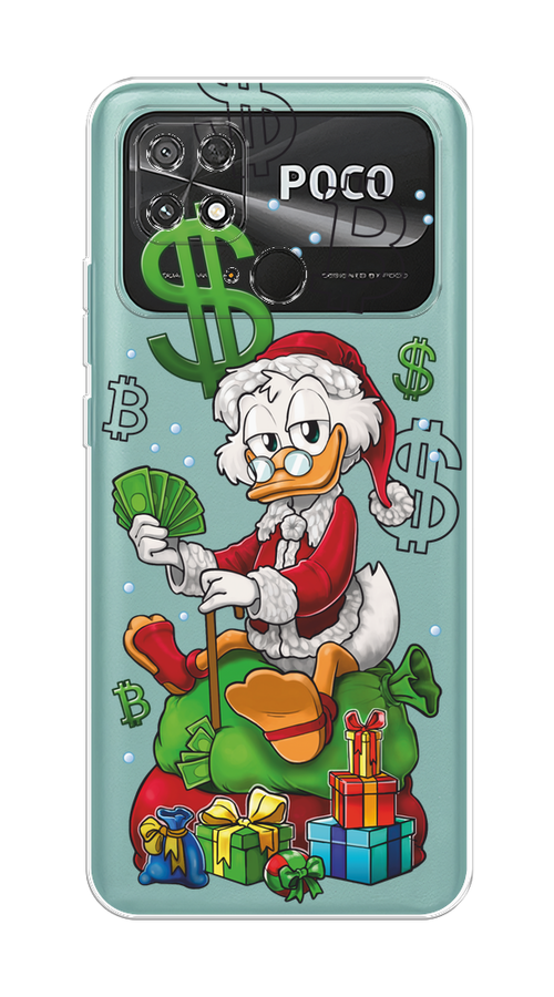 

Чехол на Xiaomi Poco C40 "Богатый санта Скрудж Макдак", Белый;красный;зеленый, 315850-1