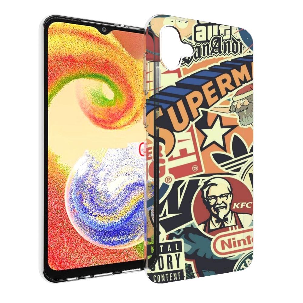 

Чехол MyPads Лейблы-на-постере для Samsung Galaxy A04, Прозрачный, Tocco