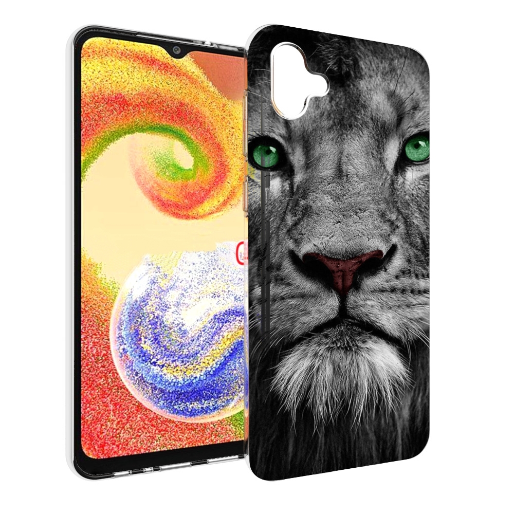 

Чехол MyPads Лев-зеленоглазый мужской для Samsung Galaxy A04, Прозрачный, Tocco