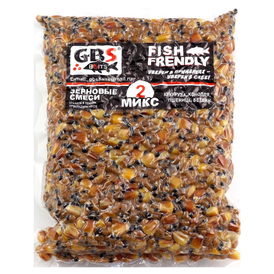 

Зерновая смесь GBS BaITS mix2 1 кг, Зерновая смесь mix2