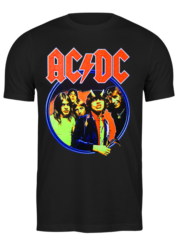 

Футболка мужская Printio Ac/dc черная M, Ac/dc