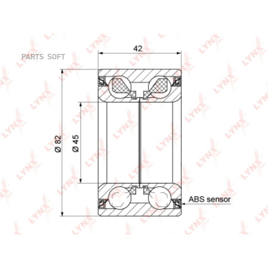 

Подшипник ступицы передний (с ABS, 42x45x82) подходит для FORD Focus III 1.0-2.0 11 / Kuga, Подшипник ступицы передний (с ABS, 42x45x82) подходит для FORD Focus III 1.0-2.0 11 / Kuga I-II 1.5-2.5 09 / C-Max II 1.0-2.0D 10 / Transit/Tourneo Connect 1.0-1.6