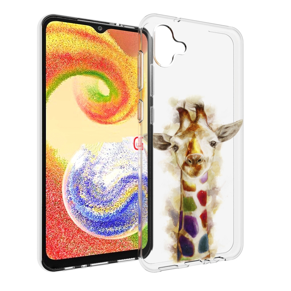 

Чехол MyPads Красочный жираф для Samsung Galaxy A04, Прозрачный, Tocco
