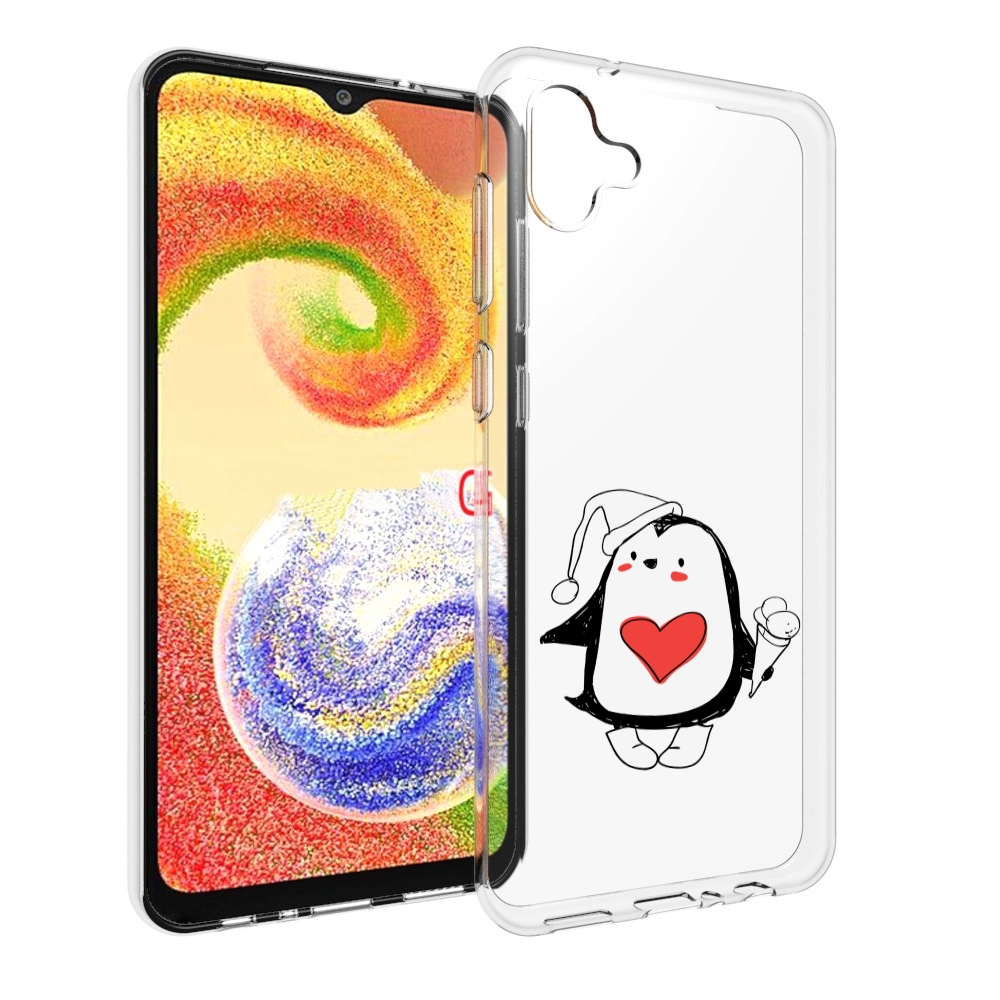 

Чехол MyPads Пингвин с мороженым для Samsung Galaxy A04, Прозрачный, Tocco