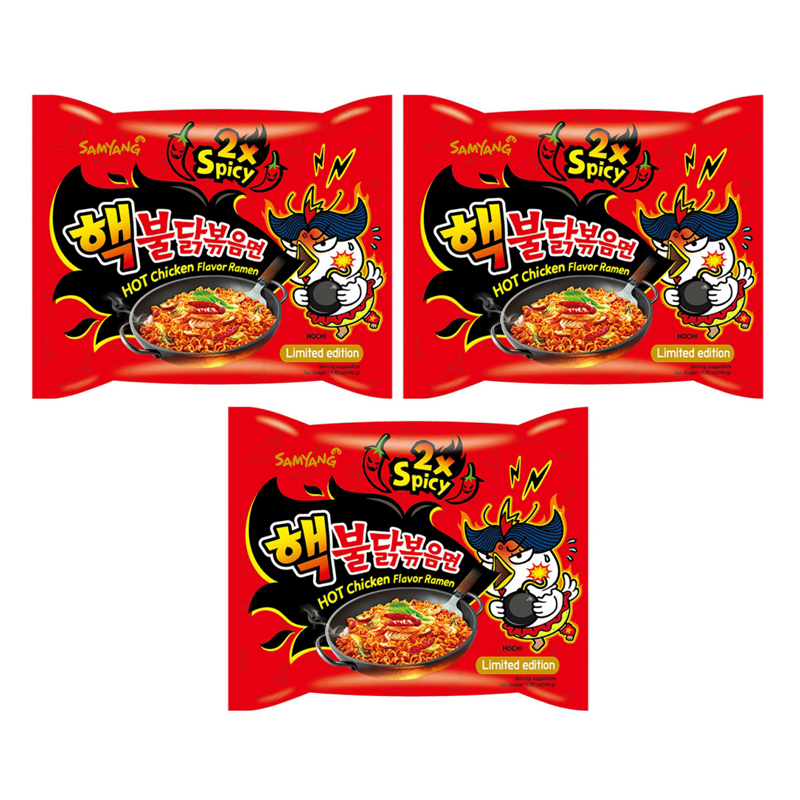 

Лапша быстрого приготовления Samyang 2х Spicy курица острая (3 шт. по 140 г)
