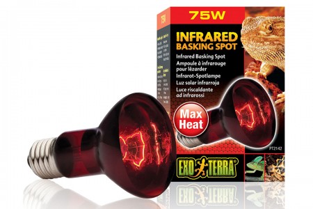 фото Инфракрасная лампа для террариума exo terra heat glo, 75 вт