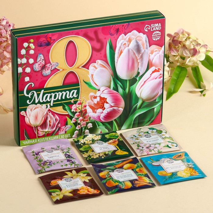 

Чайная коллекция «8 марта», 54 г (30 пакетиков х 1,8 г).