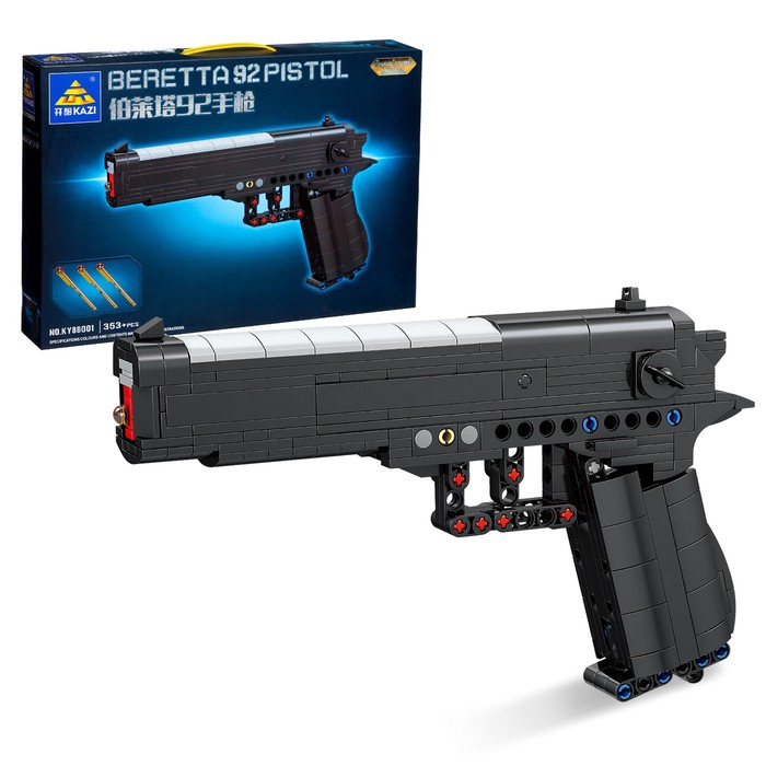 

Конструктор-игрушка техно BERETTA 92 PISTOL, 353 детали, Оружие Техно