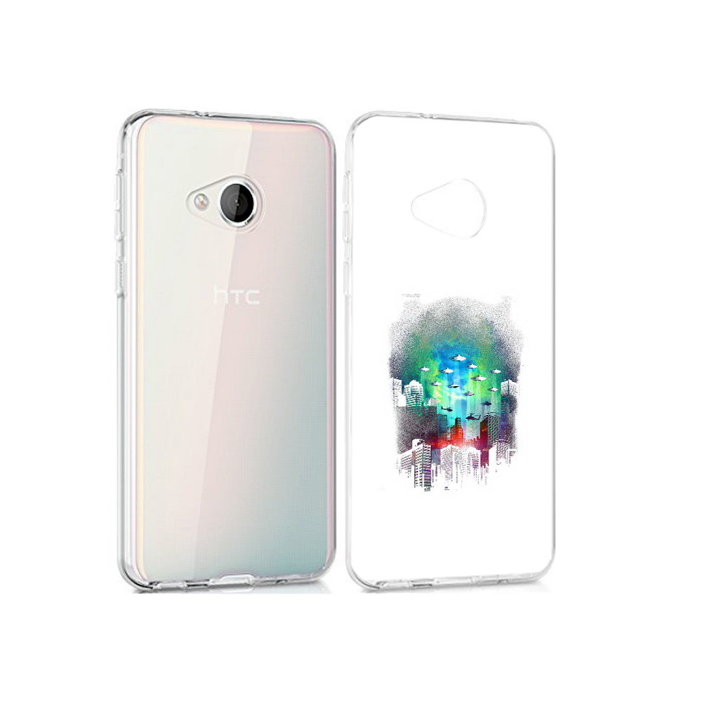

Чехол MyPads Tocco для HTC U Play город в свечении, Прозрачный, Tocco