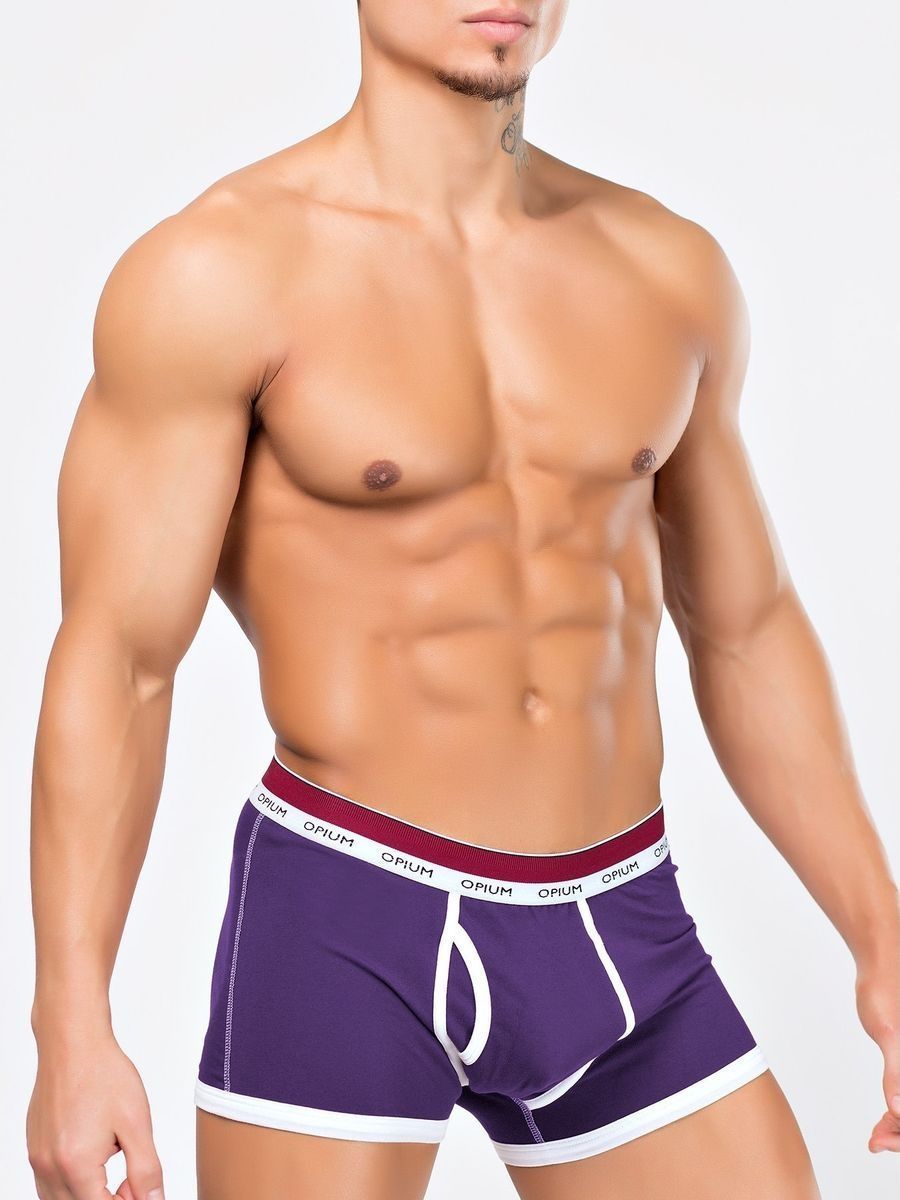 

Трусы мужские Opium R114 фиолетовые 3XL, Фиолетовый, R114