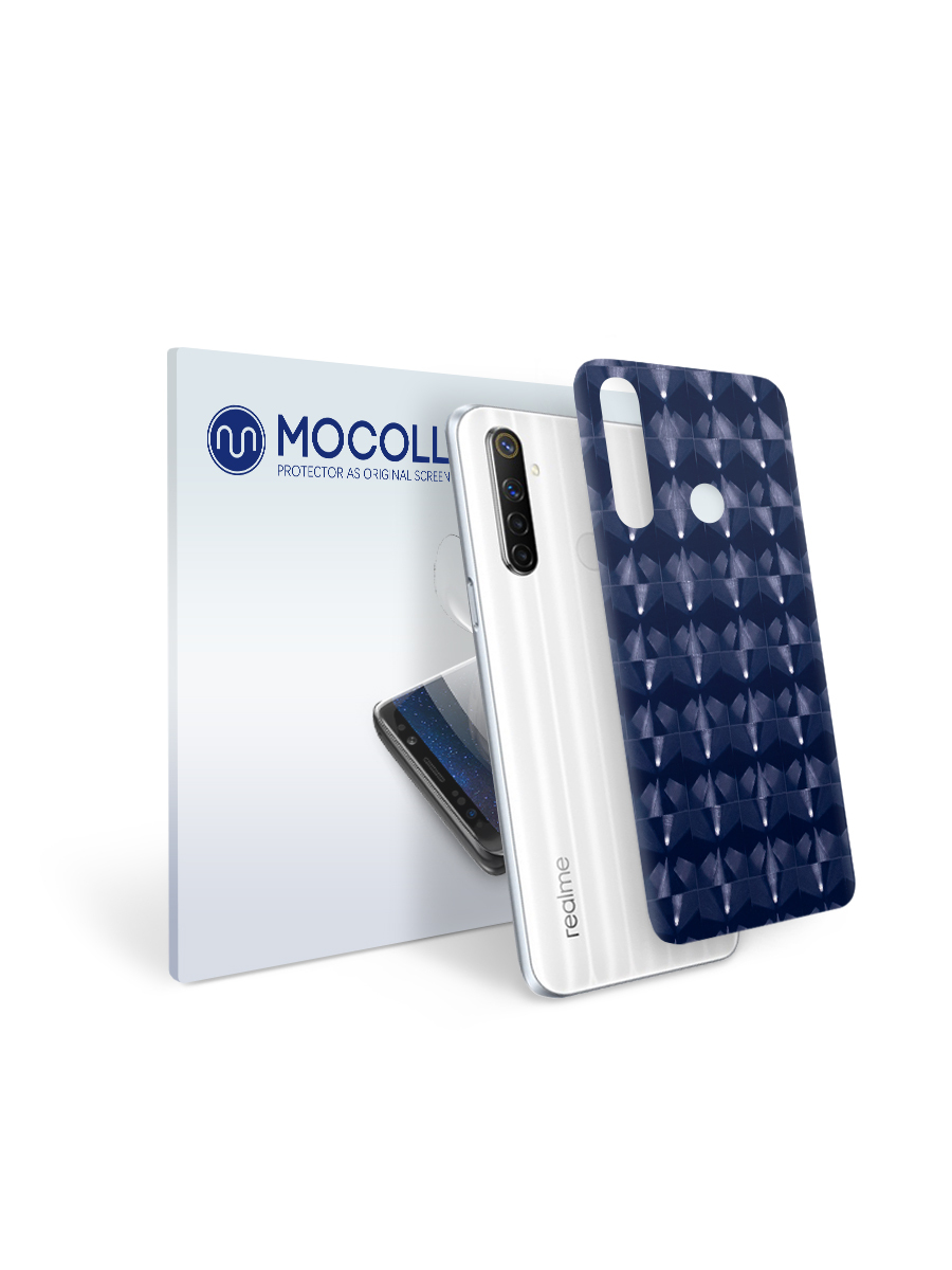 

Пленка защитная MOCOLL для задней панели REALME 3 Pro Кошачий глаз Синий