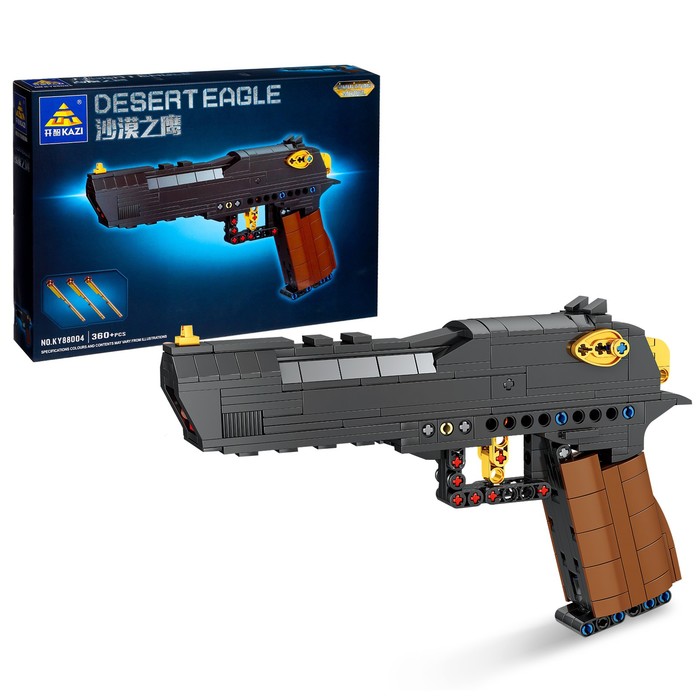 

Конструктор-игрушка техно DESERT EAGLE, 360 деталей, Оружие Техно