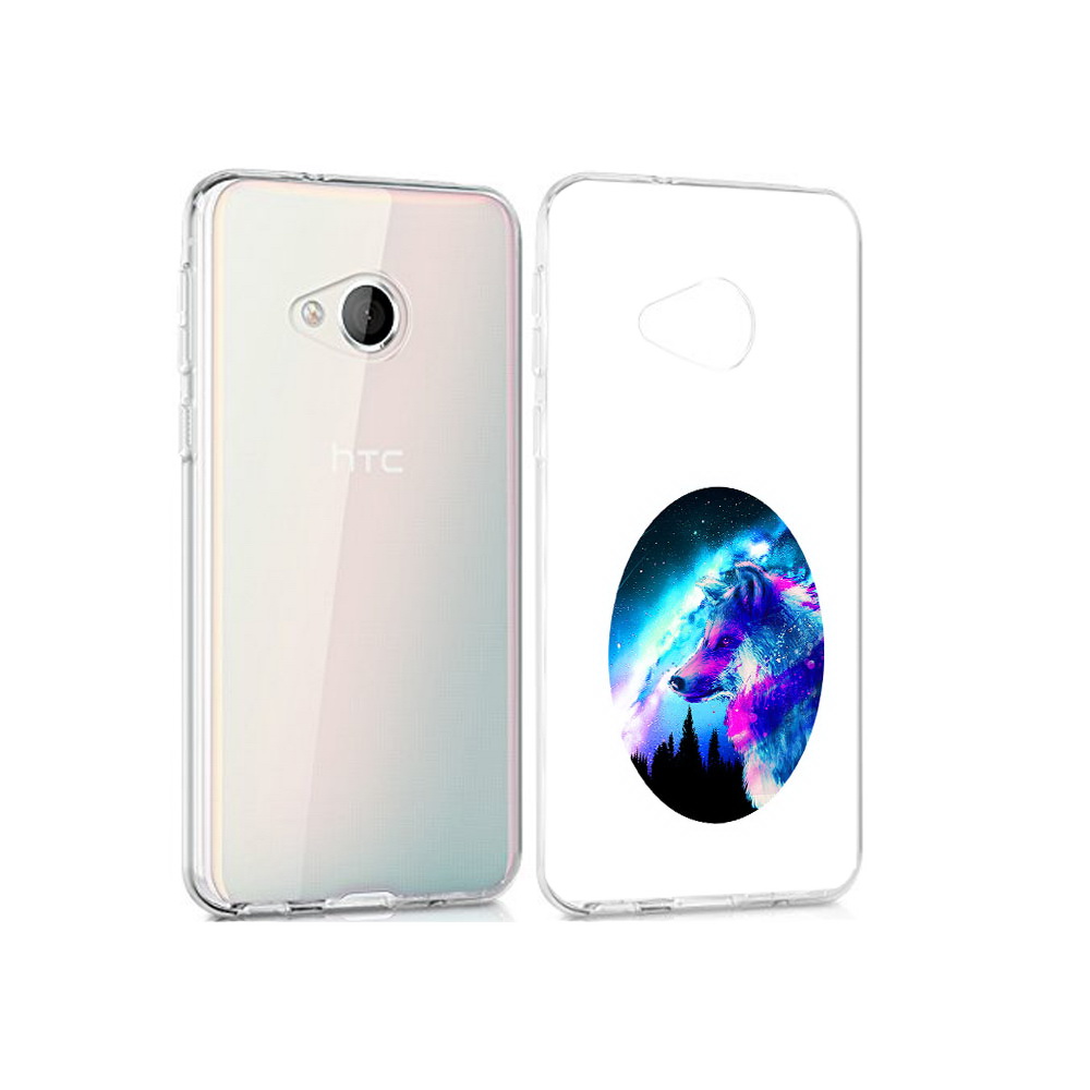 

Чехол MyPads Tocco для HTC U Play голубой волк, Прозрачный, Tocco
