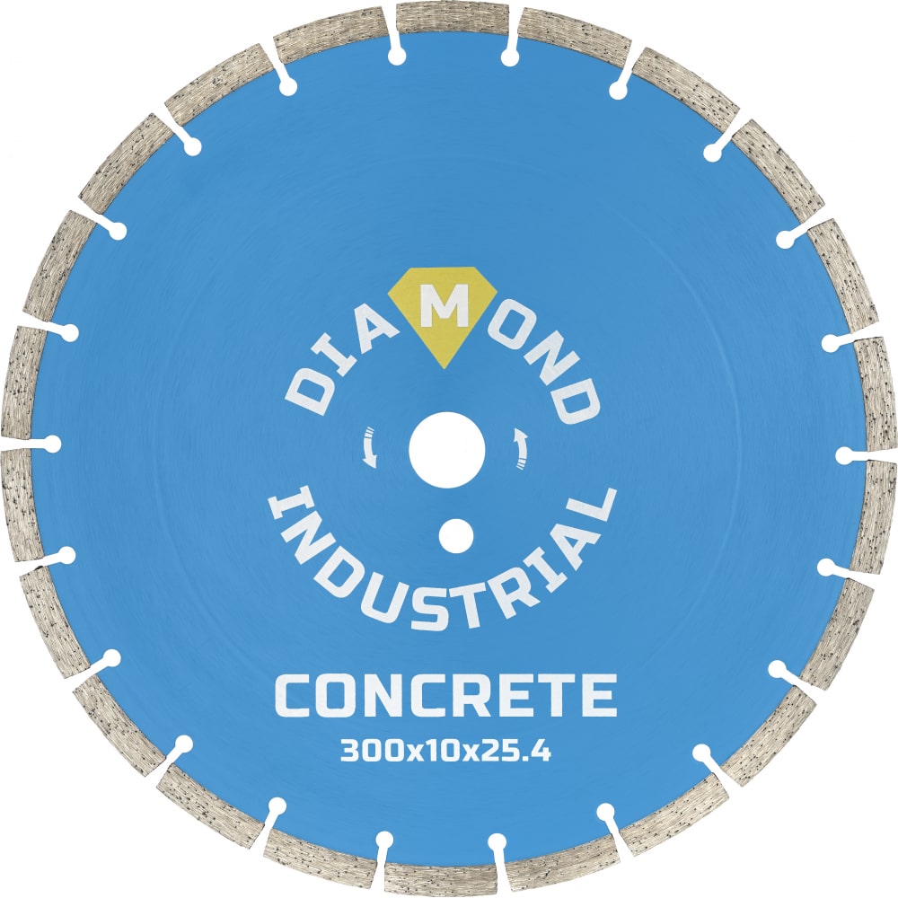 Диск алмазный сегментный по бетону (300х25.4 мм) Diamond Industrial DIDC300