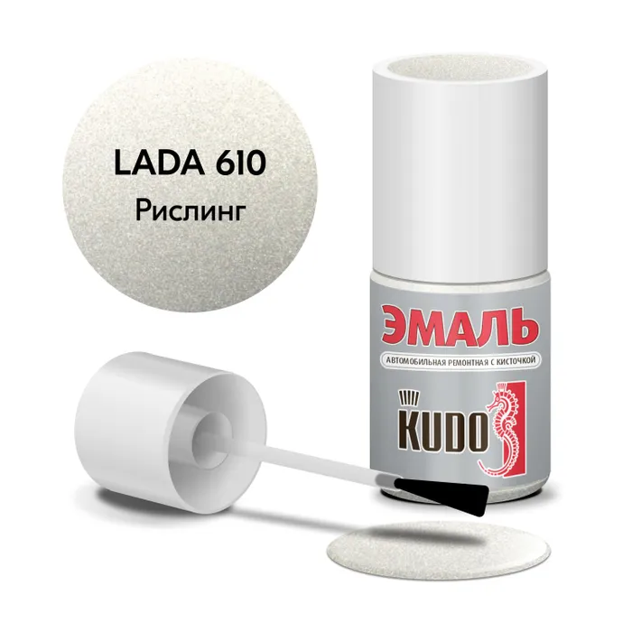 

Краска металлик "KUDO" 610 рислинг (15 мл) (с кисточкой), Серый