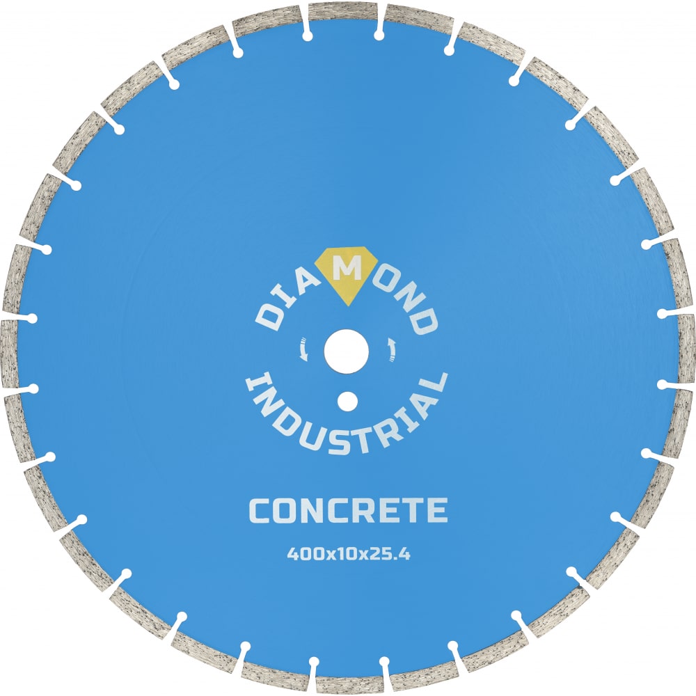 фото Диск алмазный сегментный по бетону (400х25.4 мм) diamond industrial didc400