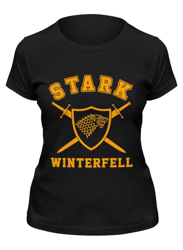 

Футболка женская Printio Старки (игра престолов) черная L, Старки (игра престолов)