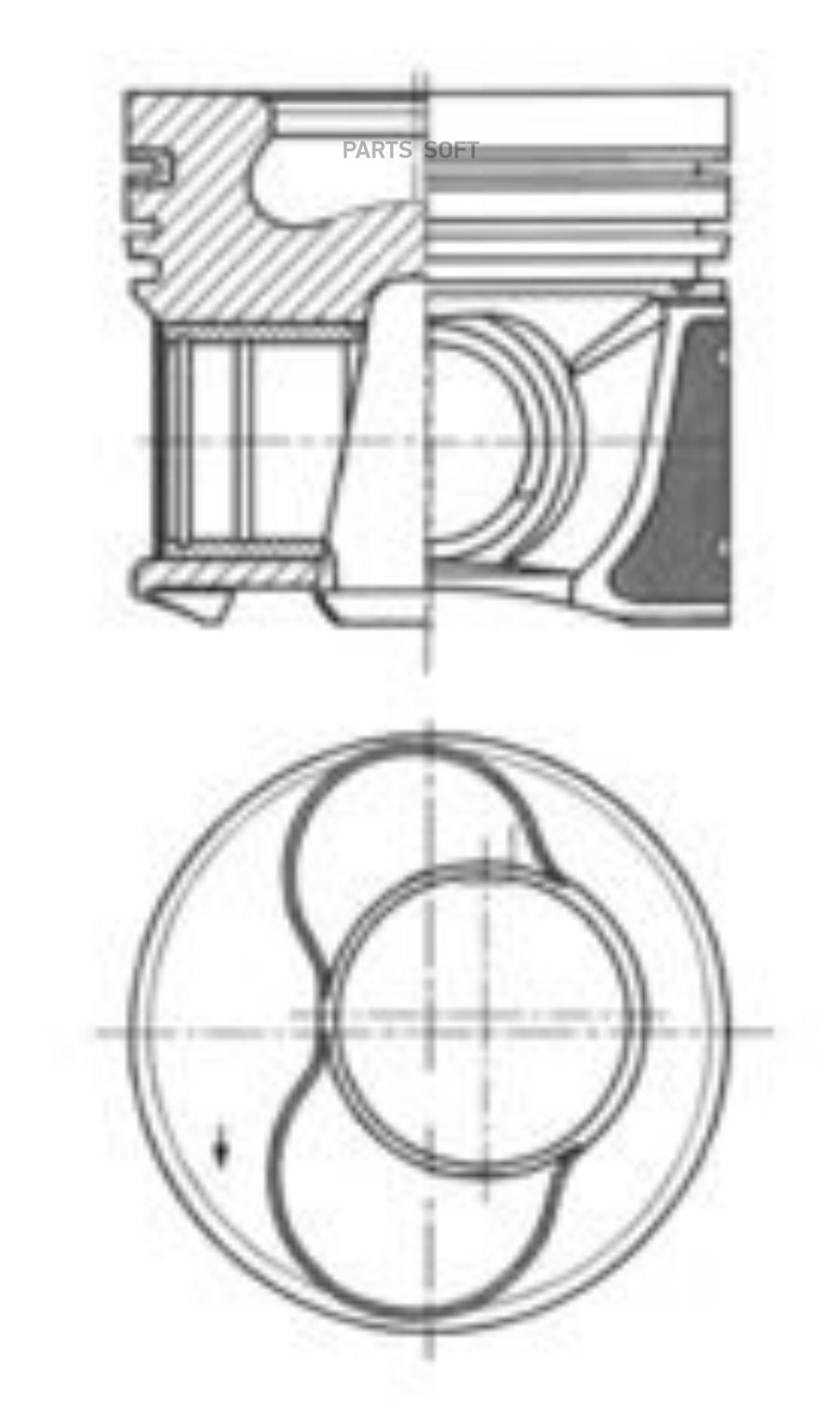 

Поршень dm.79.50x1.75x2.0x3.0 +0.50 [3 цил.] KOLBENSCHMIDT 41158620