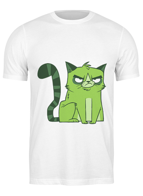 

Футболка мужская Printio Кот (cat) белая L, Белый, Кот (cat)