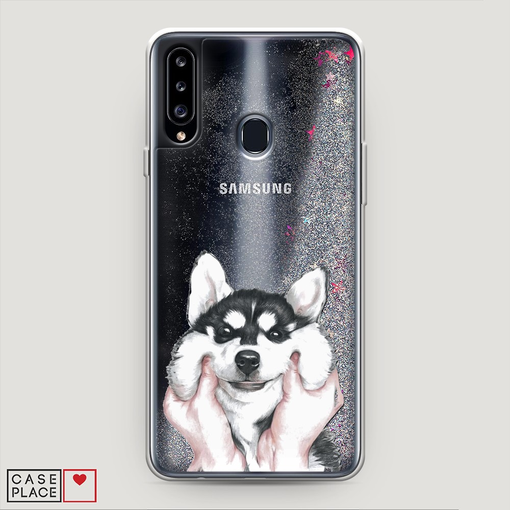 

Чехол Awog на Samsung Galaxy A20s / Самсунг A20s "Щечки хаски", 2100891-1
