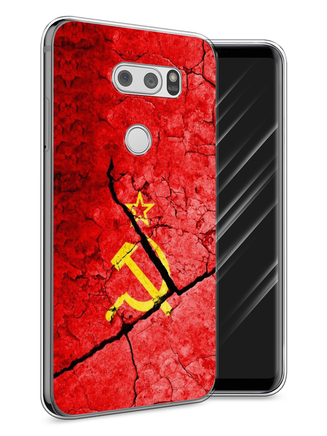 

Чехол Awog на LG V30 "СССР", Красный;черный;желтый, 83050-5