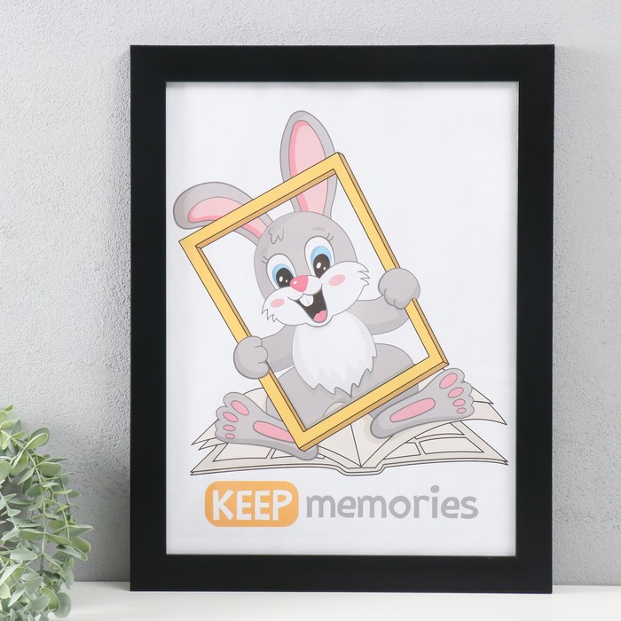 

Фоторамка пластик Keep memories 30х40 см, 071-чёрный, Черный