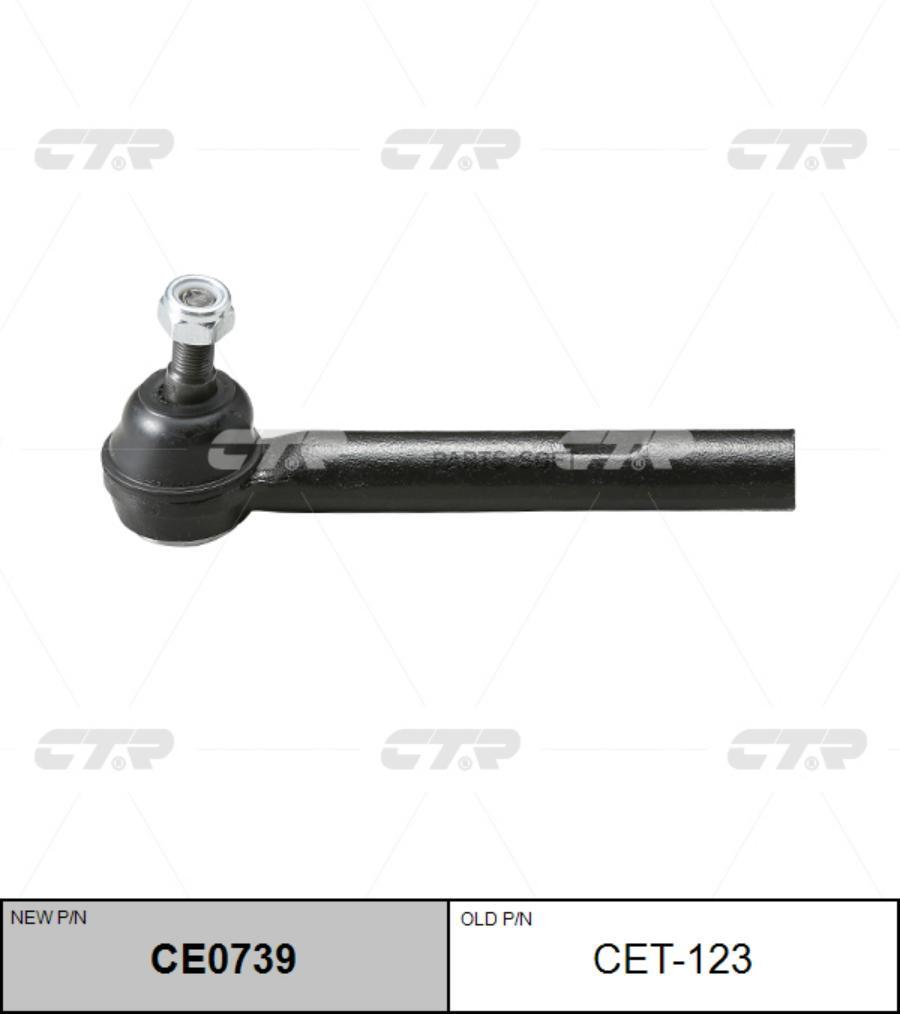 

CTR Наконечник рулевой тяги TOYOTA HIGHLANDER 04-07 LEXUS RX330 04-06, RX400 06-07