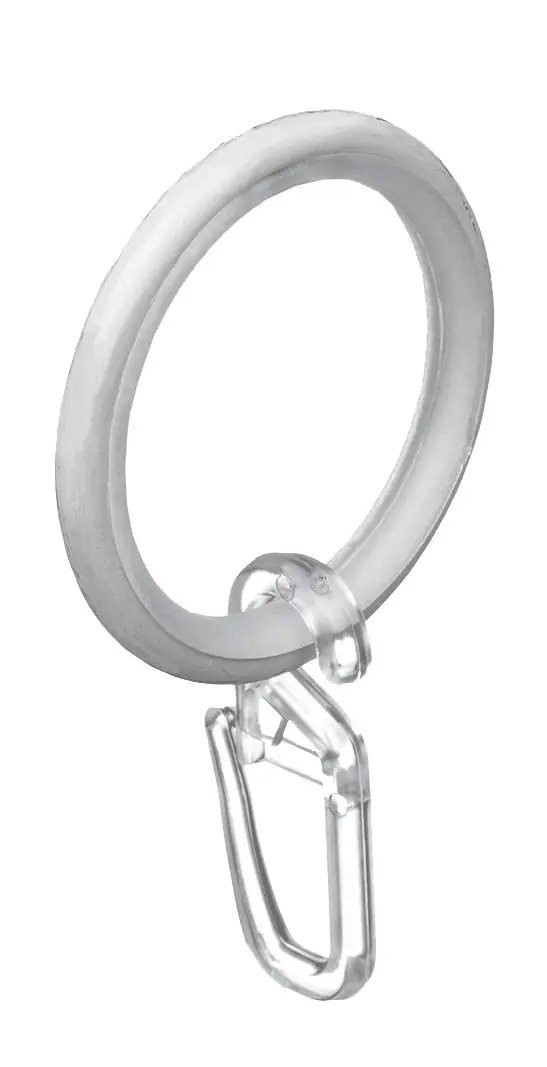 Кольцо с крючком металл цвет белый 28 см 10 шт. косметичка несессер на липучках с крючком мятный