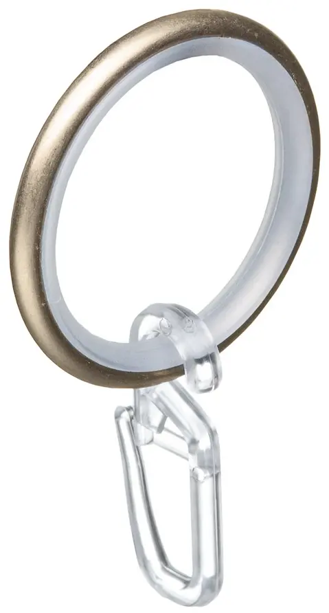 Кольцо с крючком металл цвет бежевый 28 см 10 шт.
