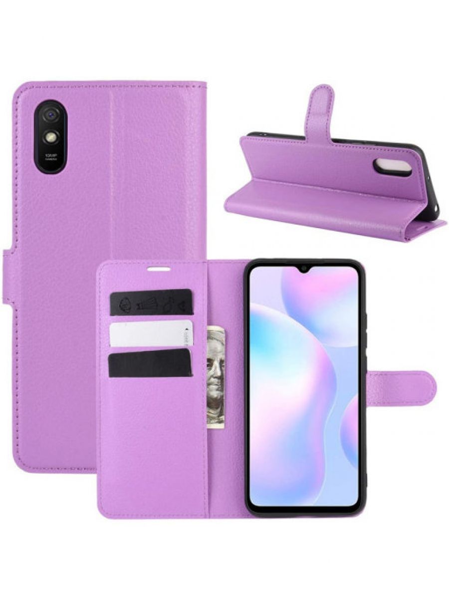 

Чехол Wallet для смартфона Xiaomi Redmi 9A фиолетовый