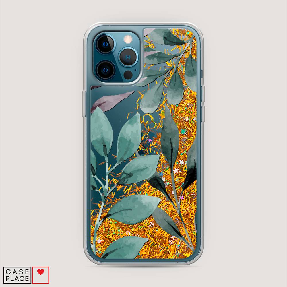 

Чехол Awog на Apple iPhone 12 Pro Max / Айфон 12 Pro Max "Листы цветов", Разноцветный, 12790-1