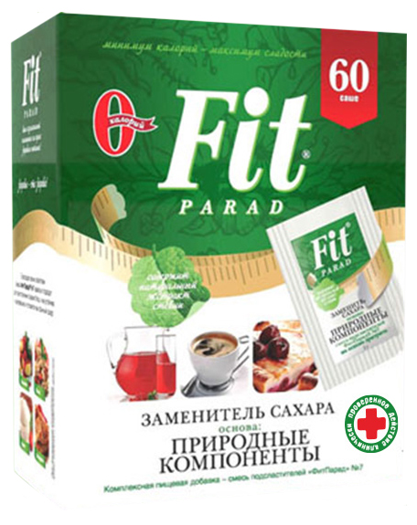 Сахарозаменитель Fit parad №7 на основе природных компонентов 1 г х 60 шт