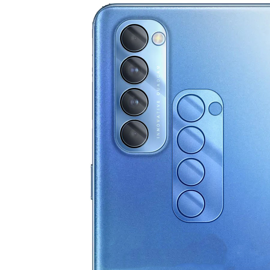 

Стекло защитное гибридное для камеры OPPO Reno 4 Pro (2 шт.)