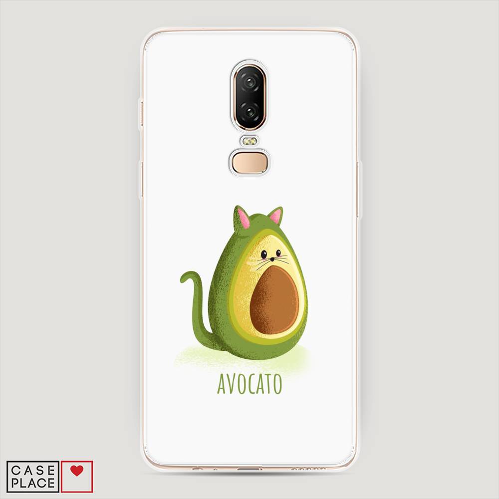 

Чехол Awog на OnePlus 6 / ВанПлас 6 "Avocato", Зеленый;коричневый, 150550-10