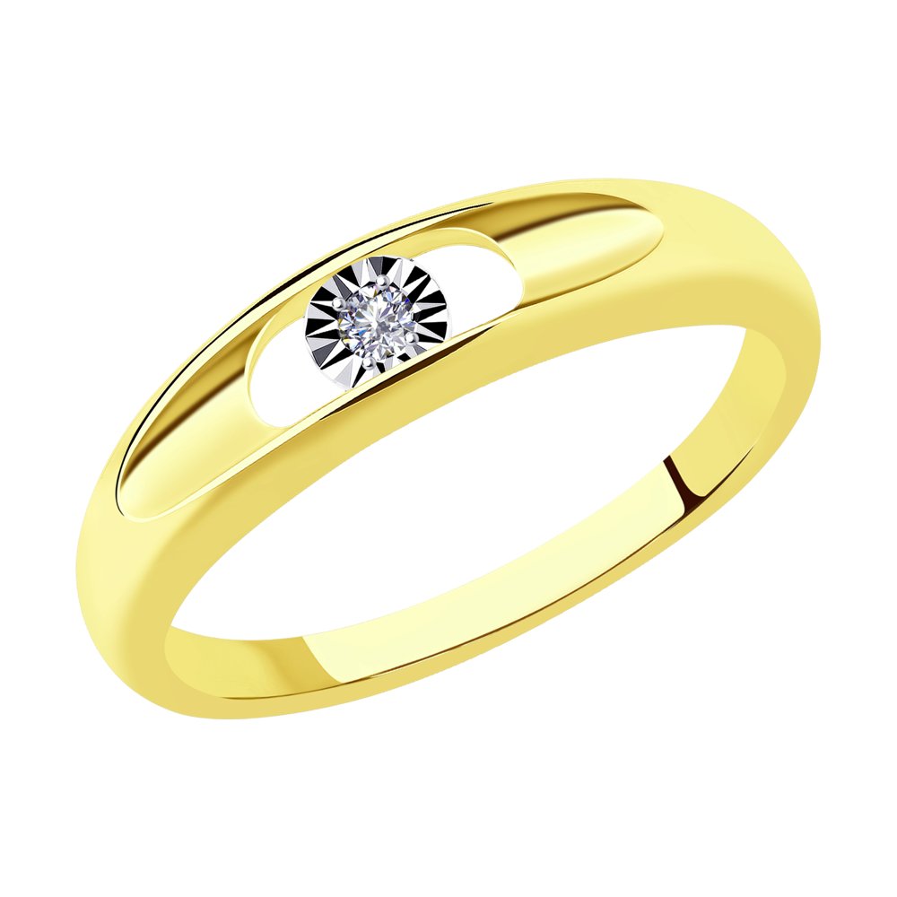 

Кольцо помолвочное из золота с бриллиантом р.  SOKOLOV Diamonds 1011973-2, 1011973-2