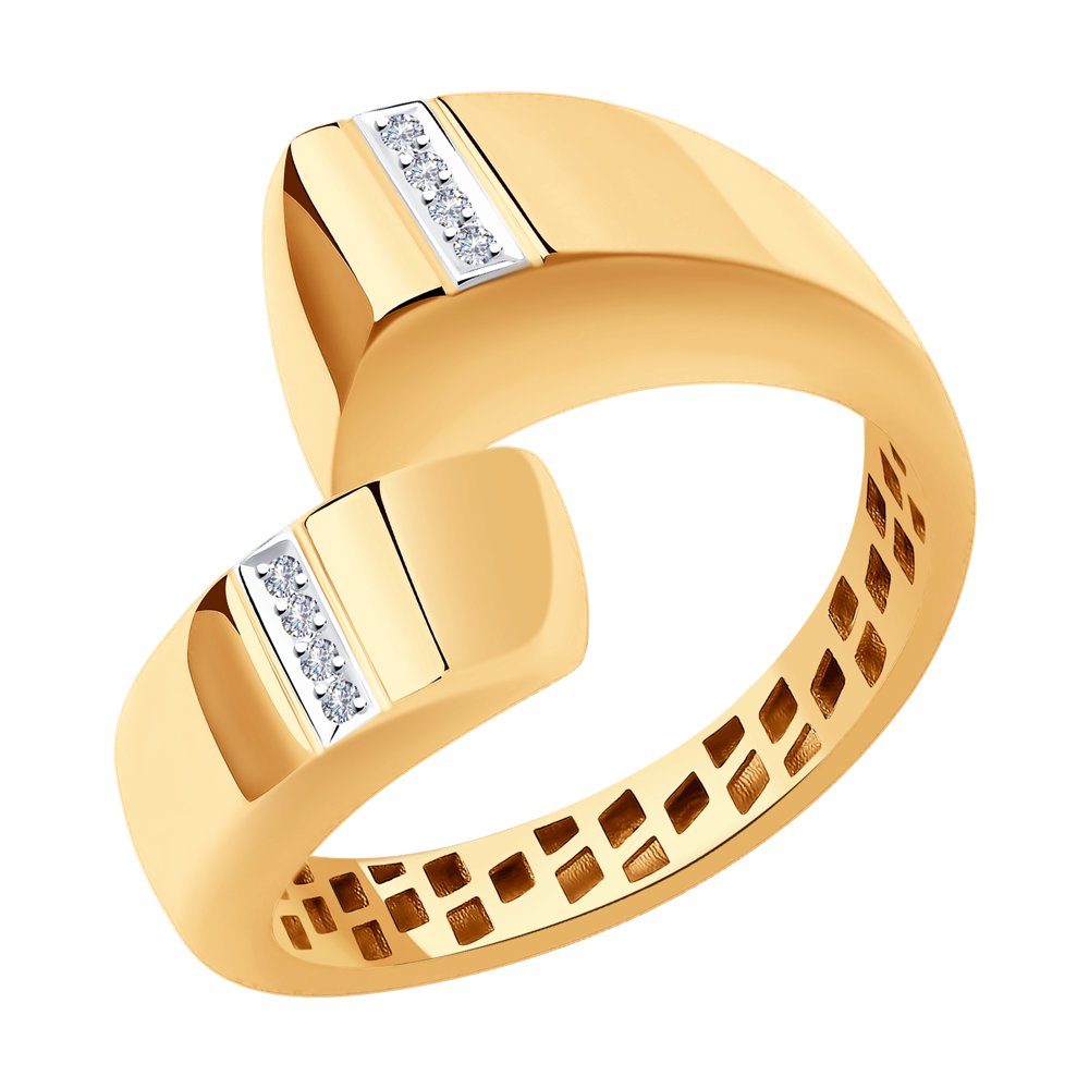 

Кольцо из золота р. 19,5 SOKOLOV Diamonds 1011960, бриллиант, 1011960