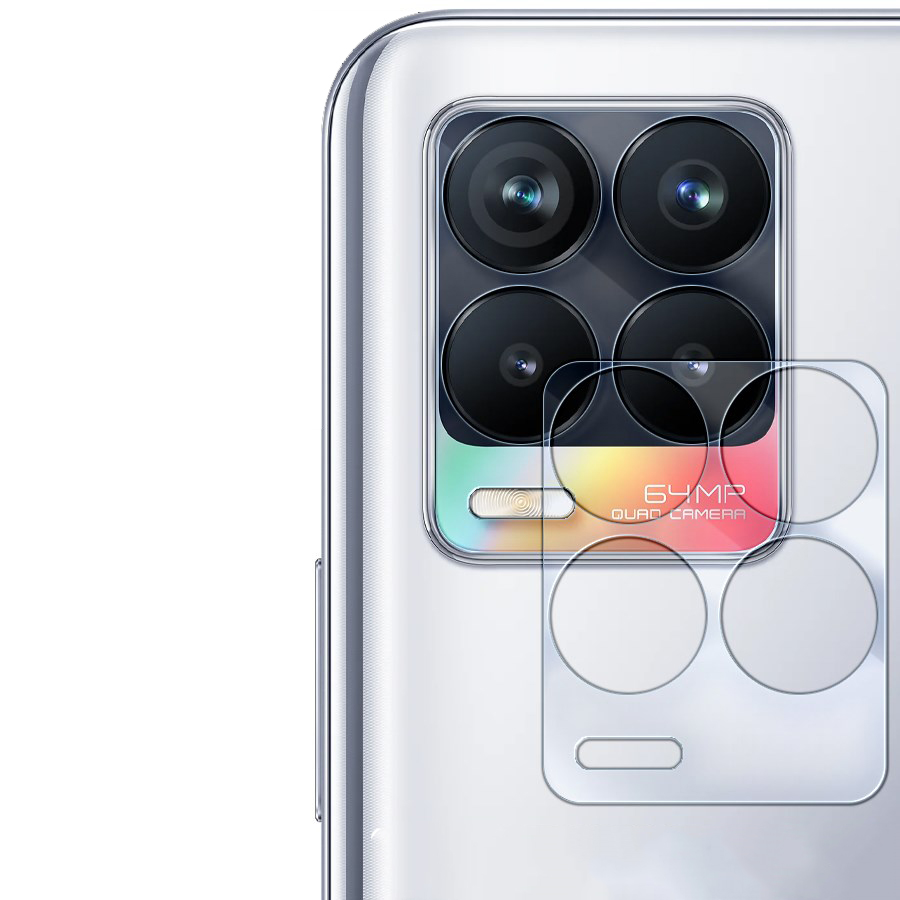 

Стекло защитное гибридное для камеры Realme 8 (2 шт.)