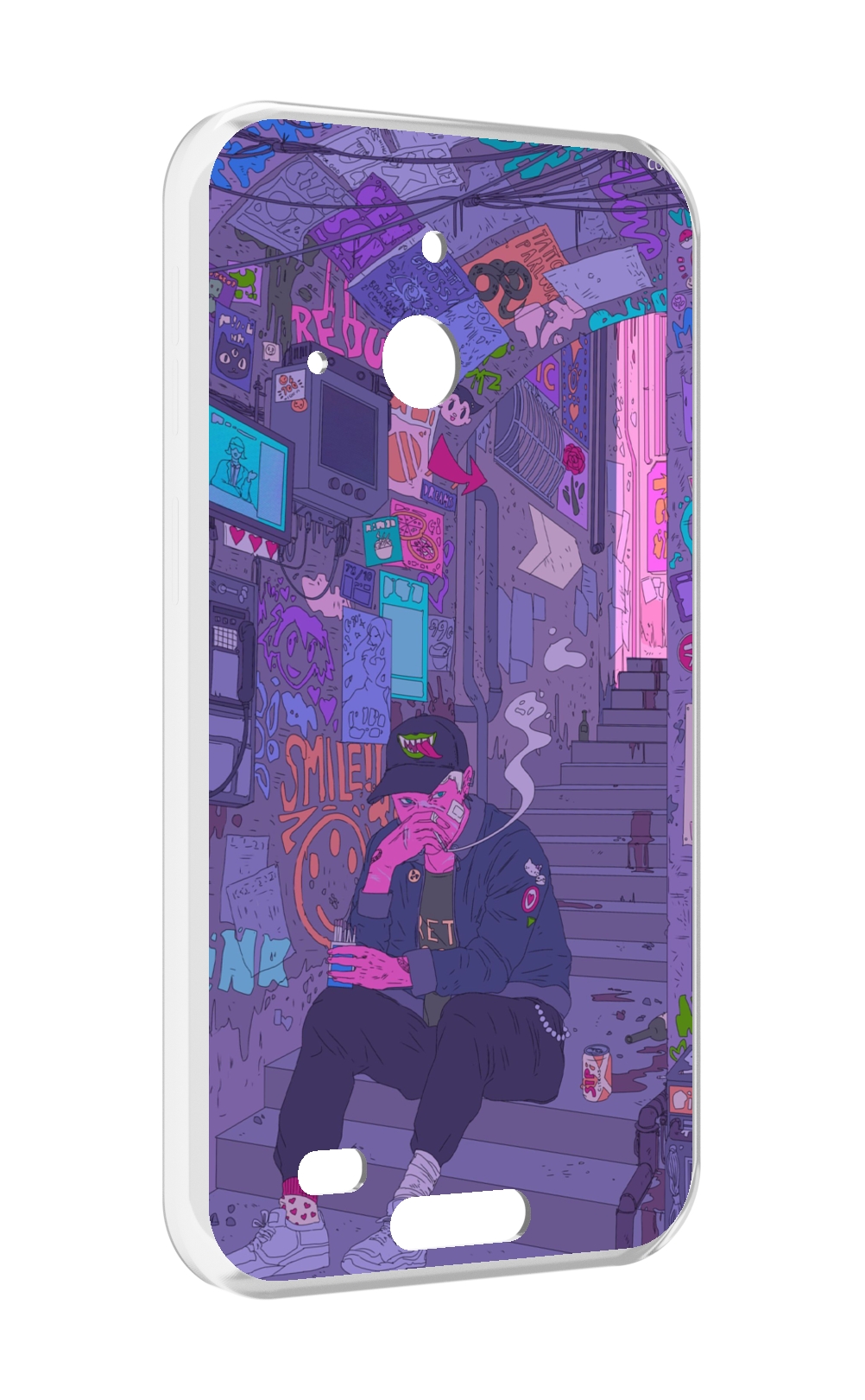 

Чехол MyPads парень в подъезде мультик для Oukitel WP20 / WP20 Pro, Прозрачный, Tocco